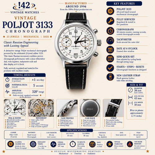 Poljot 3133 chronograph - poljot,