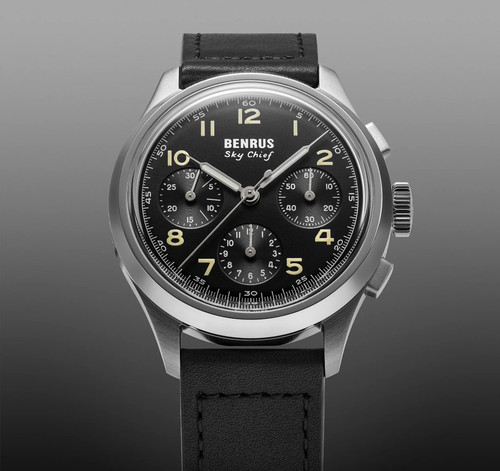 Benrus sky chief 36mm cosc - chief,